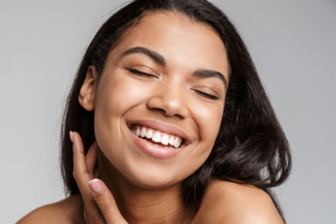 girl with glowing radiant skin